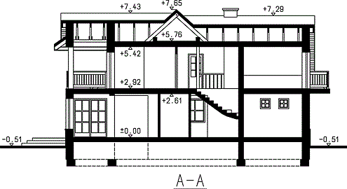 Фасад дома KFD-9486-54 Фасад дома KFD-9486-54
