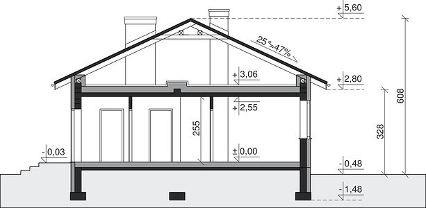 Фасад дома DIF-6436-19 Фасад дома DIF-6436-19