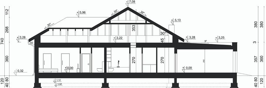 Фасад дома HCI-9242-82 Фасад дома HCI-9242-82