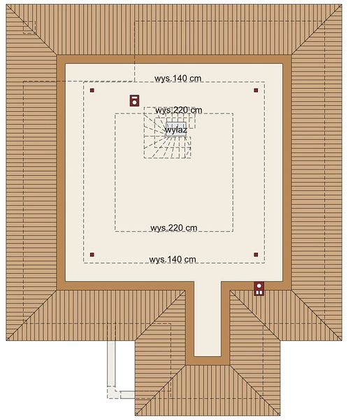 План 2 этажа дома ACC-2435-97 План 2 этажа дома ACC-2435-97