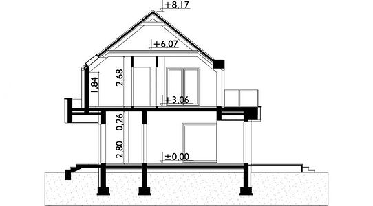 Фасад дома KBB-9342-75 Фасад дома KBB-9342-75