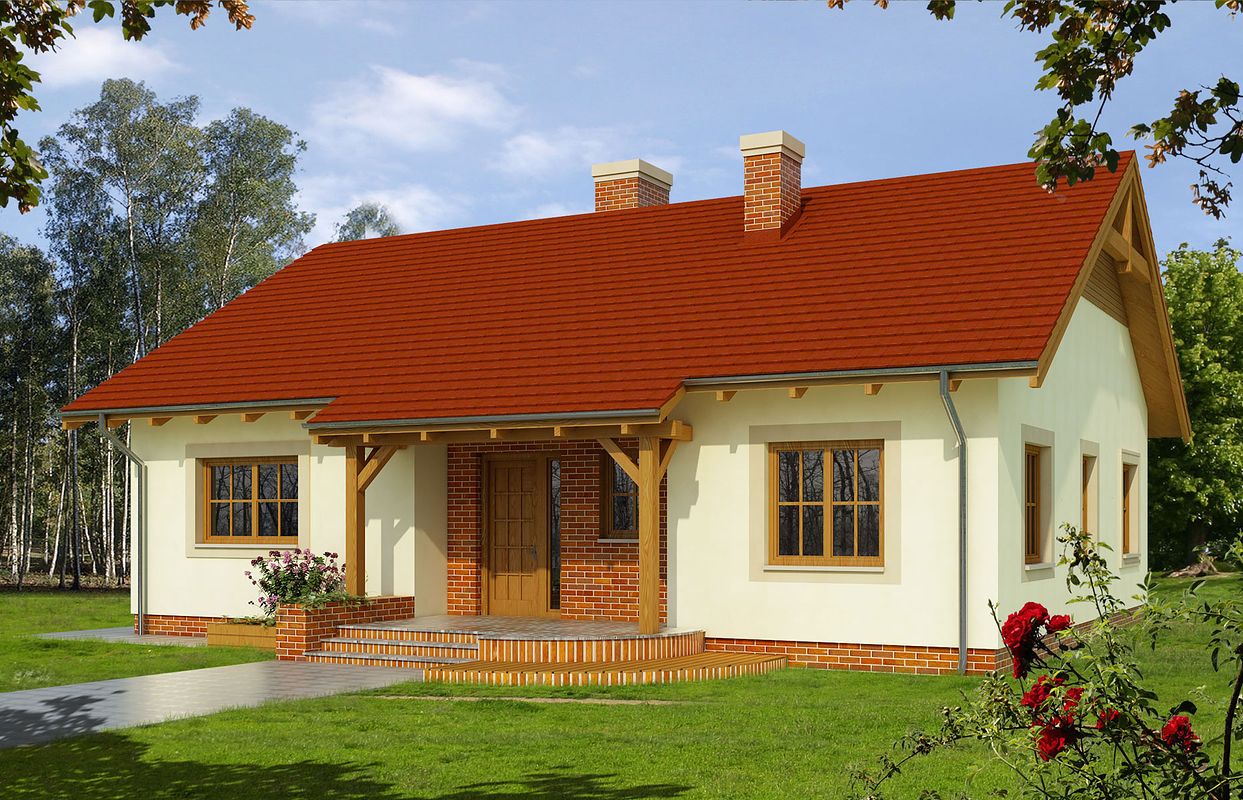 Проект дома IKC-5853-86